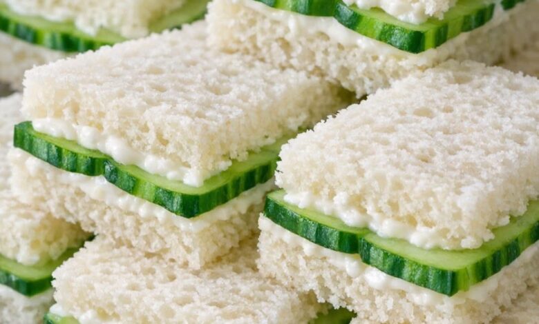 Southern 4-Ingredient Cucumber Finger Sandwiches IMG 2450