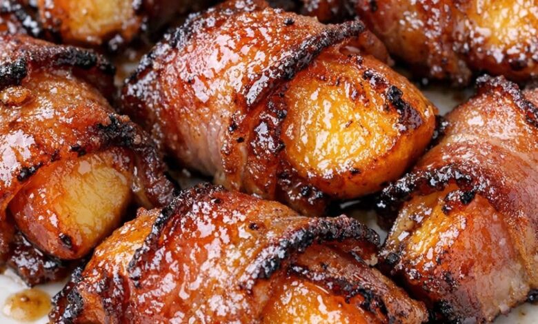 Southern 3-Ingredient Bacon Wrapped Peaches IMG 2496