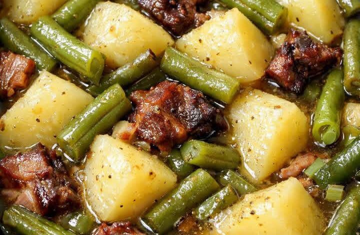 Slow Cooker Amish Potatoes and Green Beans IMG 2527