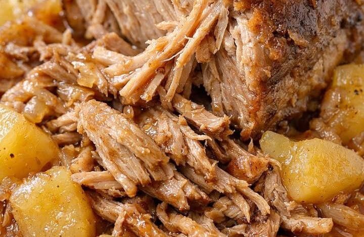 Slow Cooker Apple Cider Pork Roast IMG 2532
