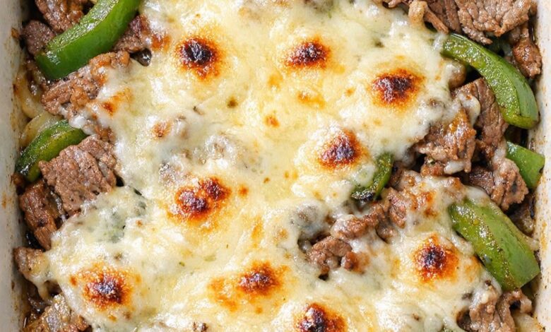 Low Carb 4-Ingredient Philly Cheesesteak Skillet IMG 2573