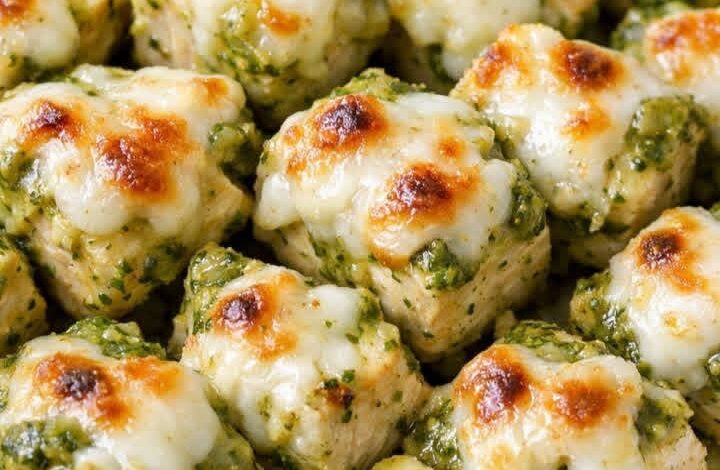 Low Carb 3-Ingredient Pesto Chicken Bites IMG 2591