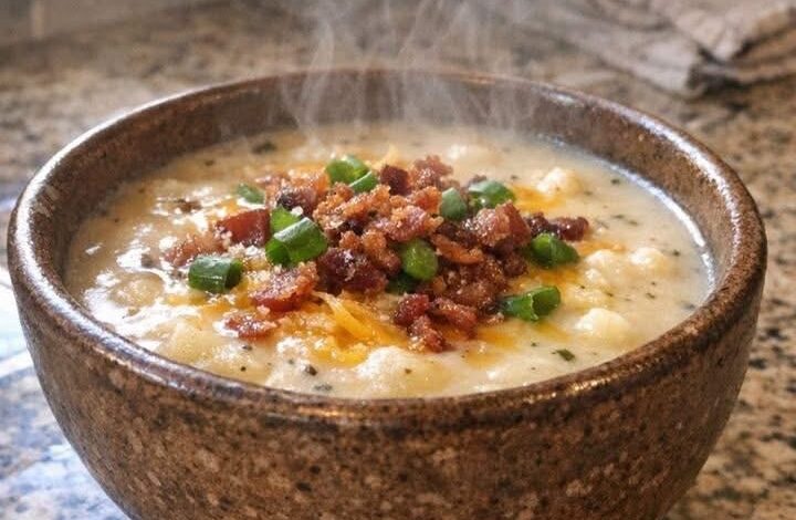 5-Ingredient Slow Cooker Summer Evening Loaded Cream Potato Soup Using Cubed Atlantic Potatoes IMG 2620