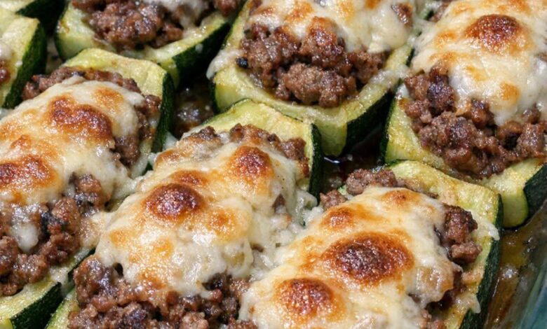 Oven Baked 4-Ingredient Beef Zucchini Boats IMG 2625