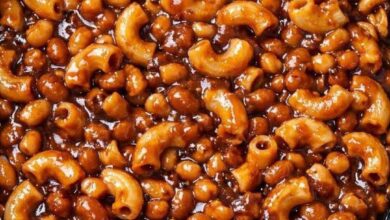 Slow Cooker 3-Ingredient Baked Bean Macaroni IMG 2660