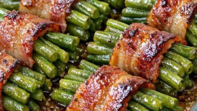 Southern 4-Ingredient Bacon Green Bean Bundles IMG 2665