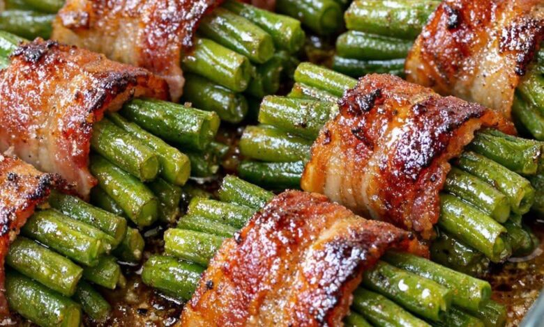 Southern 4-Ingredient Bacon Green Bean Bundles IMG 2665