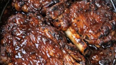 Slow Cooker 3-Ingredient Barbecue Pork Steaks IMG 2685