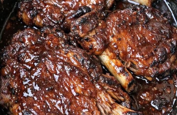 Slow Cooker 3-Ingredient Barbecue Pork Steaks IMG 2685