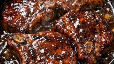 Slow Cooker Stout Glazed Pork Chops IMG 2735