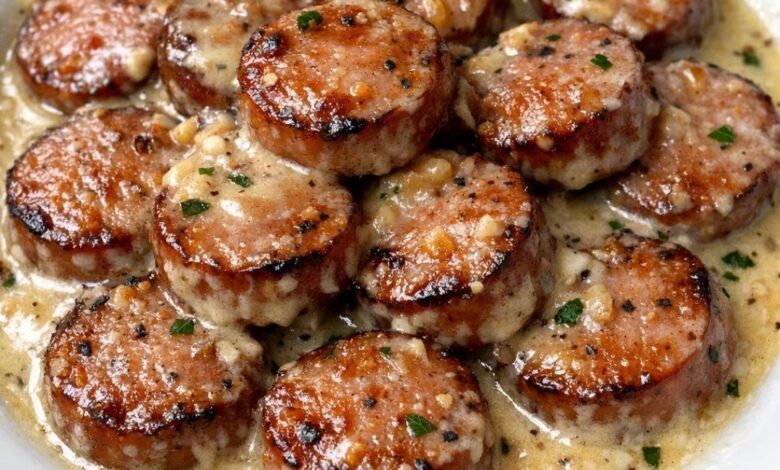 4-Ingredient Creamy Garlic Butter Polish Sausage IMG 2752