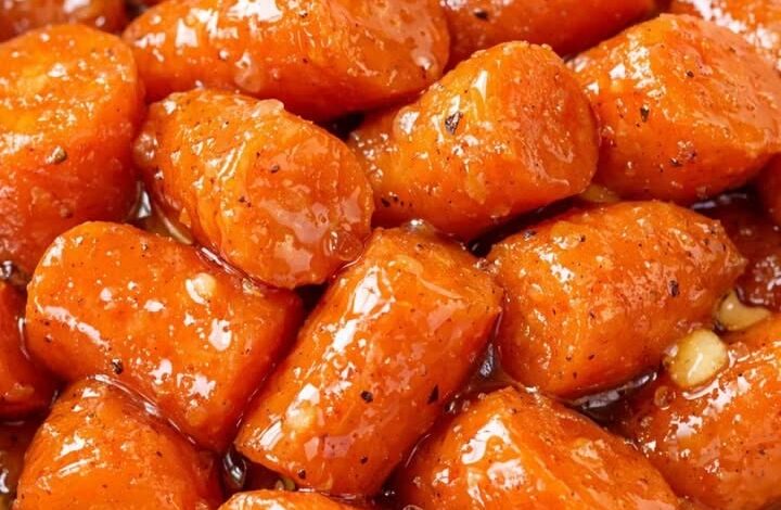 Southern 3-Ingredient Honey Glazed Carrots IMG 2768