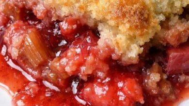 Slow Cooker 3-Ingredient Rhubarb Cobbler IMG 2772
