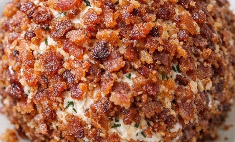Southern 4-Ingredient Bacon Ranch Cheese Ball IMG 2781