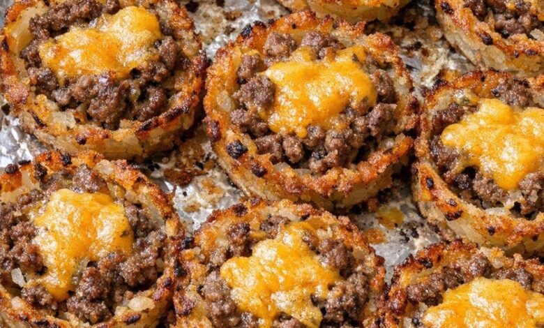 Oven Baked 4-Ingredient Beef Hash Brown Cups IMG 2842