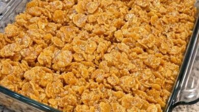 3-Ingredient Cornflake Peanut Butter Bars IMG 2844