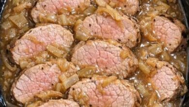 Slow Cooker 4-Ingredient Onion Soup Pork Tenderloin IMG 2860