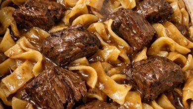 Slow Cooker Poor Man’s Beef and Noodles IMG 2882