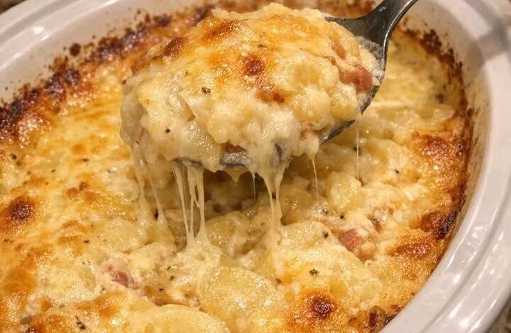 4-Ingredient Slow Cooker Mother’s Day Scalloped Potato Casserole IMG 2959