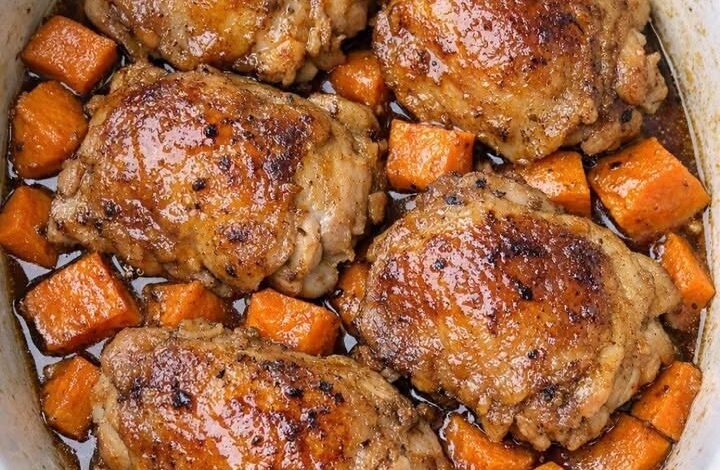 Slow Cooker 4-Ingredient Amish Chicken and Sweet Potatoes IMG 2968