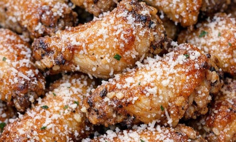 Low Carb 4-Ingredient Garlic Parmesan Wings IMG 2975