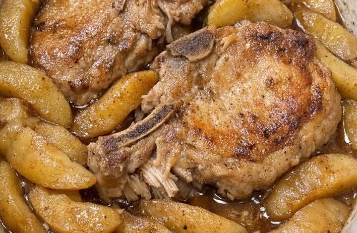 Slow Cooker Amish Pork Chops and Apples IMG 2999