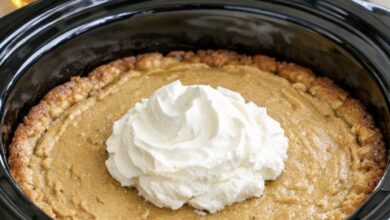 Slow Cooker 5-Ingredient Amish Peanut Butter Pie IMG 3007